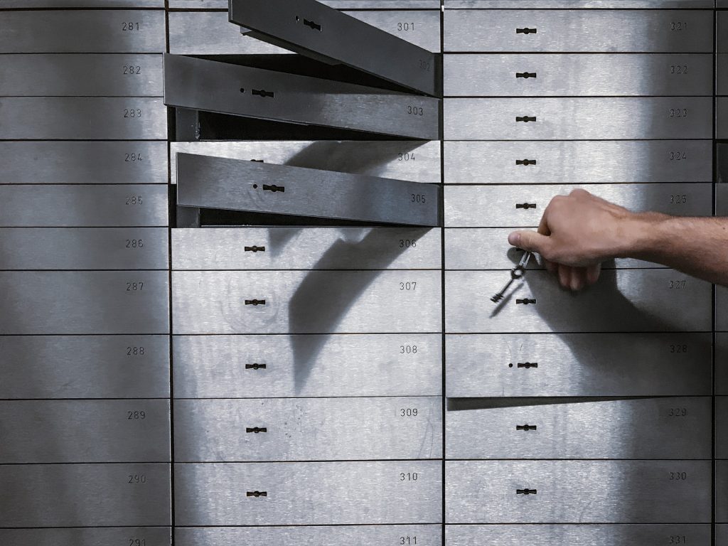 service of a secure safe deposit box